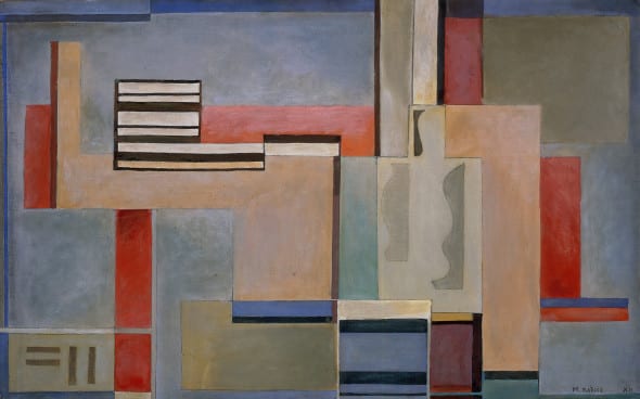 Mario Radice Composizione C.F.M., 1935 Tempera grassa su tela, 51 x 80 cm Collezione privata, Como