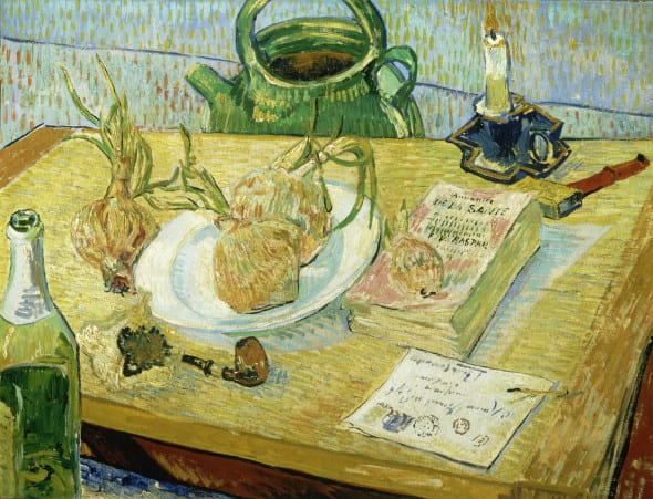 Vincent van Gogh - Natura morta con piatto di cipolle, 1889