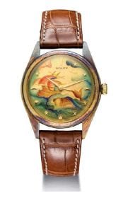 Rolex cloisonné enamel watch, realizzato nel 1949. (estimate: SFr.500,000-1,000,000 / US$560,000-1,100,000)