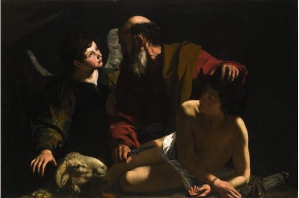 Bartolomeo Cavarozzi, The Sacrifice of Isaac, oil on canvas, 116 x 173 cm (est. £3-5 million)  
