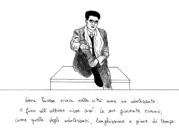 Viel Tu che mi hai disegnato, 2004, manifesto con Pavese