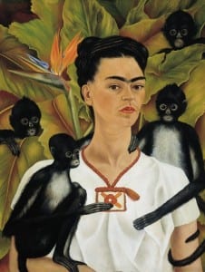 Frida Kahlo Autoritratto con scimmie,