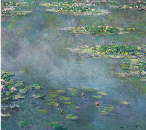 THE PROPERTY OF A DISTINGUISHED PRIVATE COLLECTION CLAUDE MONET 1840 - 1926 NYMPHÉAS signed Claude Monet and dated 1906 (lower right) oil on canvas 88.5 by 100cm. 34 3/4 by 39 3/8 in. Painted in 1906. Estimate      20,000,000 — 30,000,000 GBP  