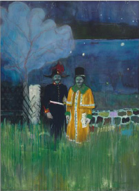 PETER DOIG (B. 1959) Gasthof oil on canvas Painted in 2002-2004 108 x 78¾in. (275 x 200cm.) Estimate: £3million -£5million