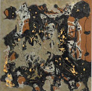 Jackson Pollock, Silver & Black Square I, circa 1950 (estimate: £3million - 5million)