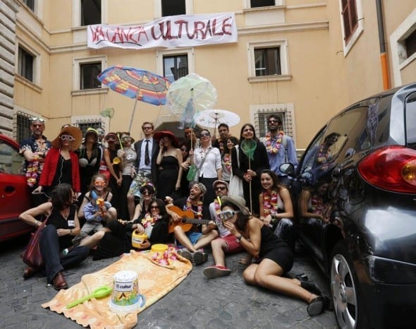 Roma -  Attori e registi protestano per la nomina di un nuovo assessore alla cultura