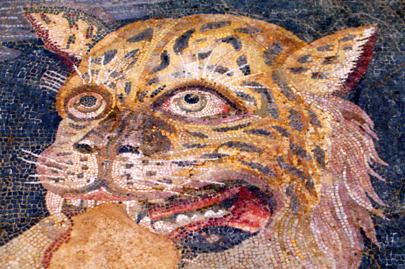 Фрагмент напольной мозаики (II в. н. э.). Археологический Музей Делоса. Греция.