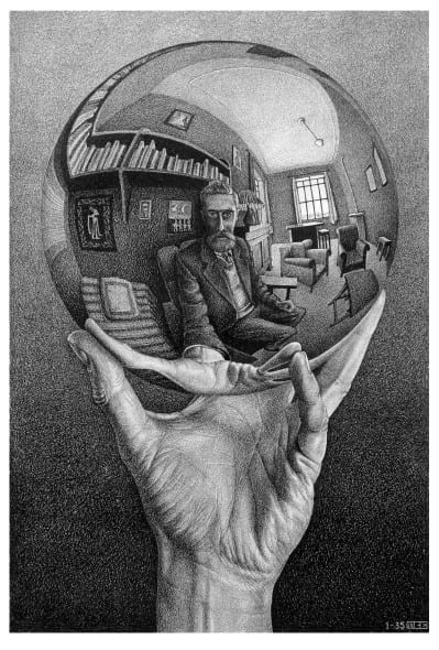 Maurits Cornelis Escher, Mano con sfera riflettente,