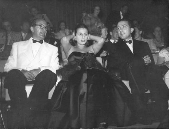 Giulio Andreotti e Anna Magnani alla Mostra del Cinema del 1947