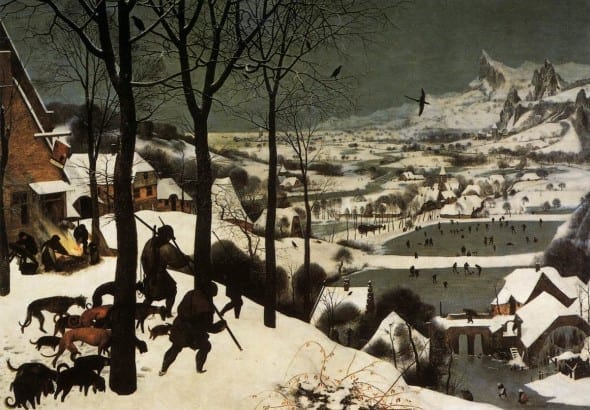 Cacciatori nella neve di Pieter Bruegel il Vecchio