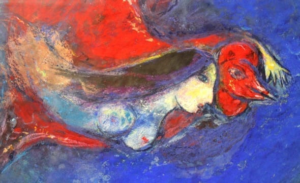Chagall - Intorno ad Aleko (Il gallo rosso), 1942-1945