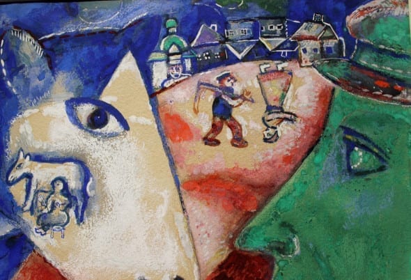 Chagall - Io e il mio paese (particolare), 1912. Crediti foto: Luca Zuccala © ArtsLife