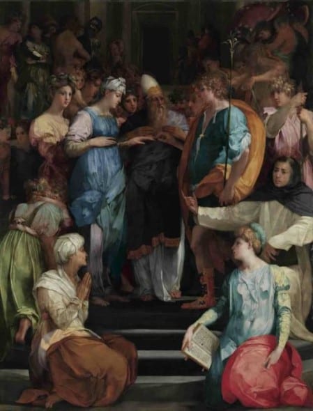 Rosso Fiorentino (1494-1540) Sposalizio della Vergine (Pala Ginori) 1523, olio su tavola 325 x 247 cm., Firenze, Basilica di San Lorenzo