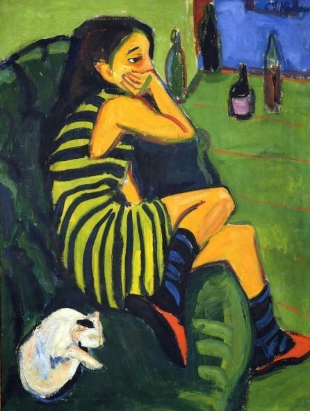 Kirchner- Female artist, 1910
