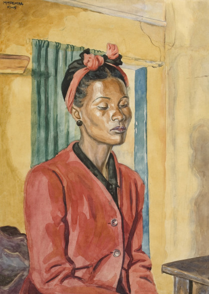 George Pemba Mi dispiace signora, 1945 Acquarello, matita su carta, cm 36,4 x 27,9 Johannesburg Art Gallery, Johannesburg