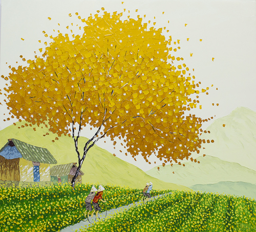 Phan Thu Trang. Autumn Landscape. Mai Gallery. 80x85 cm