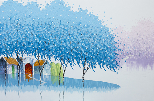 Phan Thu Trang. Winter Landscape. Mai Gallery. 80x120 cm.
