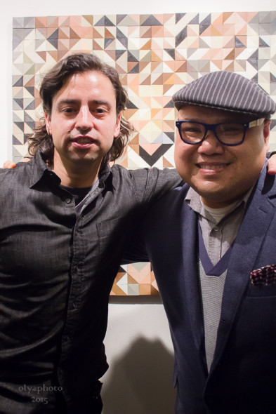 Artist Jamie Martinez and curator Oscar A. Laluyan