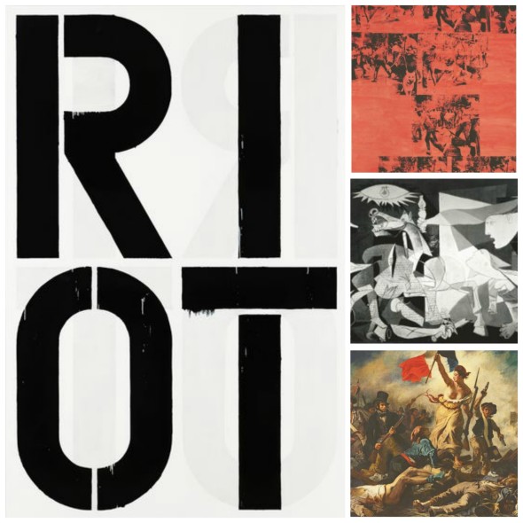 "Untitled (Riot)" di Christopher Wool a confronto con Warhol, Picasso, Delacroix