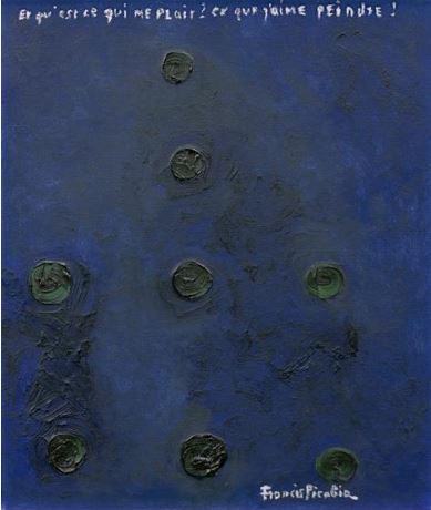 Francis Picabia, Points, 1951, huile sur toile  (estimation : 120 000 - 180 000 € / 130 000 – 195 000 $).