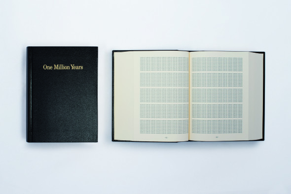 On Kawara mfc - michèle didier One Million Years ©1999 On Kawara and Editions Micheline Szwajcer & Michèle Didier