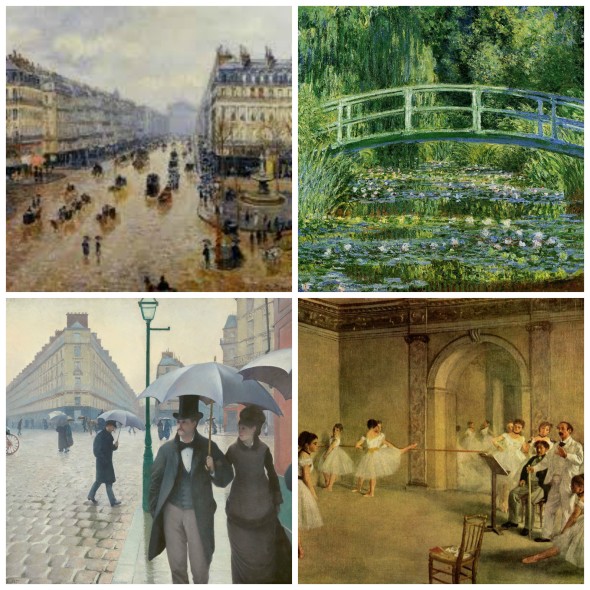 Pissarro, Monet, Caillebotte, Degas