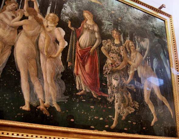 Uffizi, la Primavera del Botticelli spostata in altra stanza