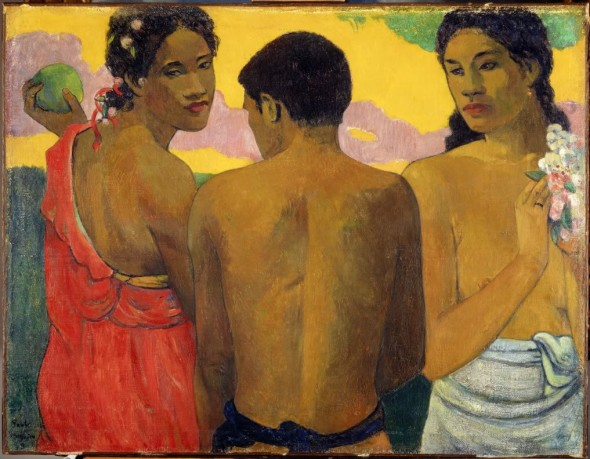 P.G., Tre tahitianere, 1899