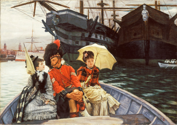 James Tissot, Portsmouth Dockyard, 1877 ca, Oil paint on canvas, UK, Londra, Tate - © Tate, London 2014