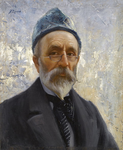 Fausto Zonaro (1854-1929) Autoritratto, 1914, olio su tela, 60,6 x 50,7 cm  Asta 22 ottobre 2015  stima € 50.000 - 70.000 