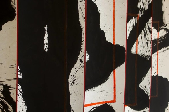 Qin Feng, Desire Seenery Series, tecnica mista su carta di riso e cotone, 2015