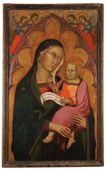 Bartolo di Fredi Cini Madonna col bambino e angeli Tempera su tavola, 60 x 73 cm € 100.000 – 120.000