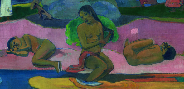 Paul Gauguin Mahana no Atua (Giorno di Dio), 1894 Olio sutela, cm 68,3 × 91,5         © The Art Institute of Chicago