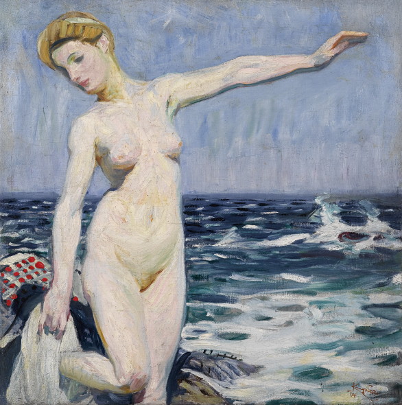 Frantisek Kupka (1871 - 1957) Bagnante, 1904,  olio su tela 56 x 56 cm  Asta 24 novembre 2015  stima € 100.000 - 150.000 