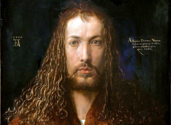 A. Dürer, Autoritratto con pelliccia, 1500