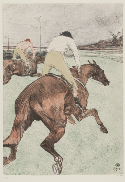 Henri de Toulouse-Lautrec The Jockey 1899 Lithograph (in six colours), 51,3x 36,1 cm Budapest, Galleria Nazionale (Szepmuveszeti Muzeum) ©Museum of Fine Arts, Budapest 2015