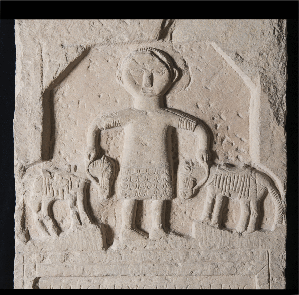 Stele di Marco Lucio Fidelis Da Ammaedara (Haïdra) I secolo d.C. 1,14m x 0,50m x 0,15m Photo © gianluca baronchelli