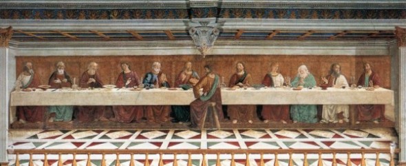 dettaglio del Refettorio della Badia di San Michele a Passignano