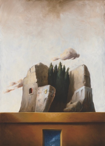 Luoghi misteriosi, Ciro Palumbo,  2015, olio su tela, 70x50 cm