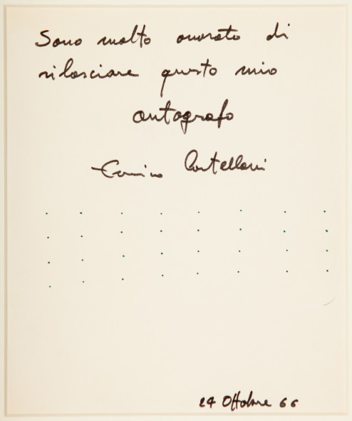 Enrico Castellani - Senza titolo, 1966