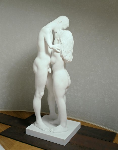 Marc Quinn, Kiss, 2001, marmo di Carrara, 184 × 64 × 60 cm