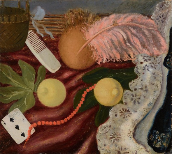 Scipione, Natura morta con piuma, 1929, olio su tavola, 45.5 × 50.7 cm