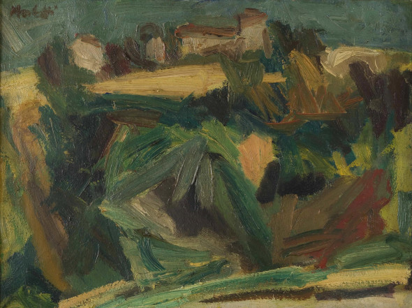5.Ennio Morlotti, Collina, 1945 olio su tela, 45 x 60 cm Collezione privata