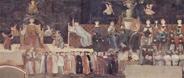 Ambrogio Lorenzetti Allegoria del Buon Governo, 1338-1339, Sala della Pace, Palazzo Pubblico, Siena