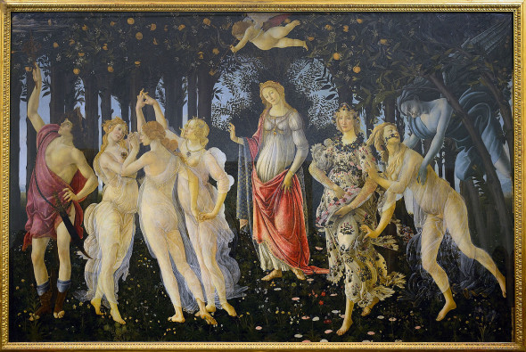 Primavera Sandro Botticelli 1482 circa Galleria degli Uffizi, Firenze