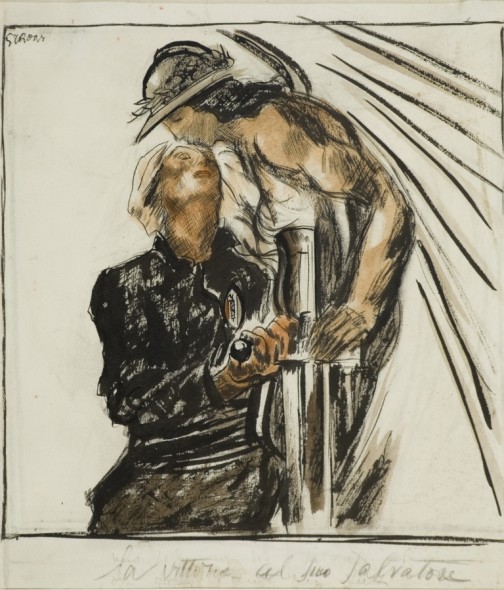 M. Sironi, La vittoria e il suo Salvatore, 1924