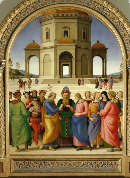 . Pietro Vannucci detto il Perugino Lo sposalizio della Vergine, 1500-1504 olio su tavola, cm 236 × 186 Caen, Musée des Beaux-Arts 