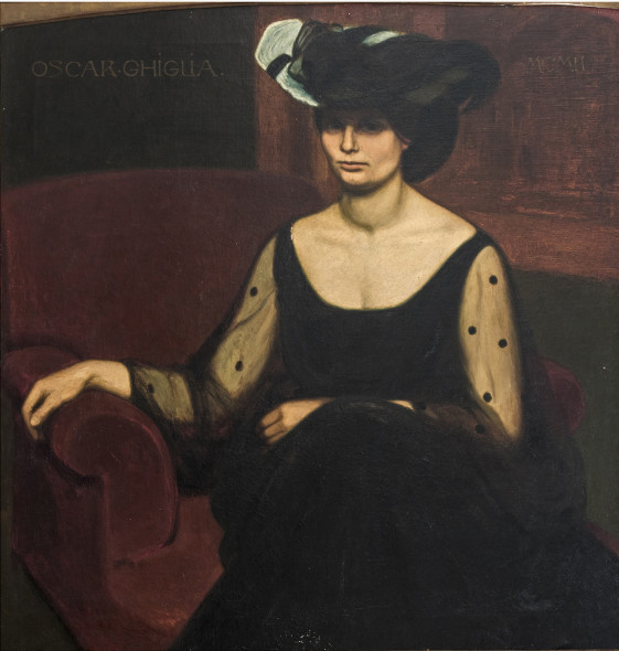 Oscar Ghiglia Ritratto della moglie Isa 1902 ca. Olio su tela, 99x96 cm Collezione privata Credito fotografico: Antonio Quattrone