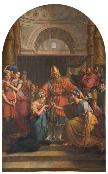 Jean-Baptiste Wicar Lo sposalizio della Vergine, 1825 olio su tela, cm 275 × 187 Perugia, Cattedrale di San Lorenzo