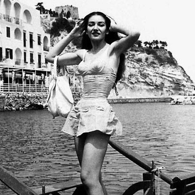 Callas a Ischia 1957, ph. Antonio Ruggeri